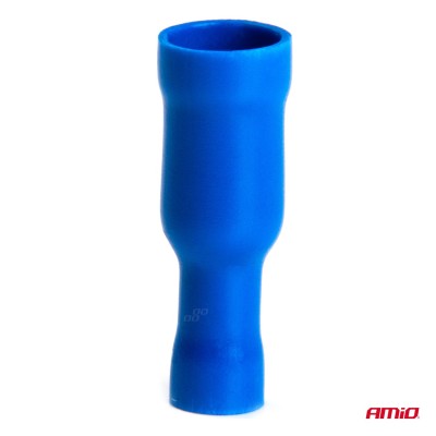 Terminal Redondo Hembra Rojo 5mm 1.5-.25mm2 15A 10 unid.