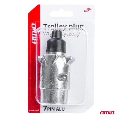 Clavija para remolque 7 pines aluminio