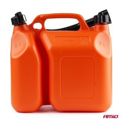 Bidón plástico para conbustible 6L + 2,5L AMIO-03208