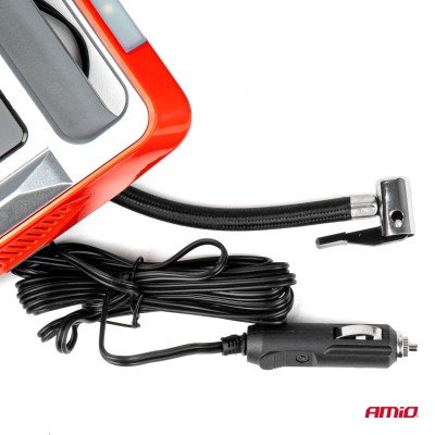 Compresor de aire para coche con manómetro digital y luz LED 12V ACOMP-18