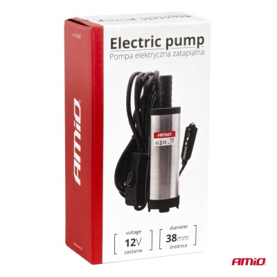 Bomba eléctrica para diesel 12V sumergible diámetro 38 mm con enchufe encendedor