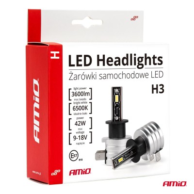 Lamparas Luz de Cruce LED H3 H-mini AMiO