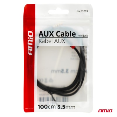 Cable AUX mini jack 3,5mm 100cm