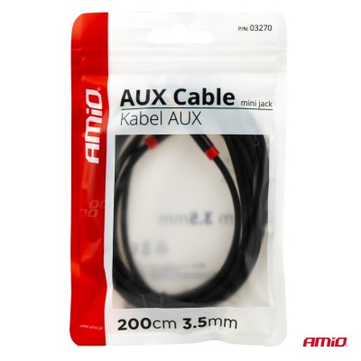 Cable AUX mini jack 3,5mm 200cm
