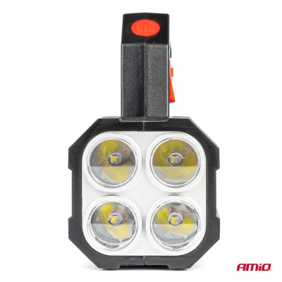 Linterna 4LED+COB, 18650mAh WT17