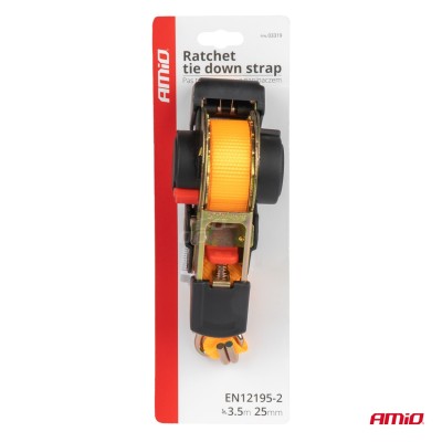 Cincha de amarre con trinquete 1000/500kg 38mm 4m J-TYPE