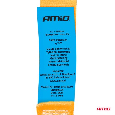 Cincha con auto apriete 5m x 25mm