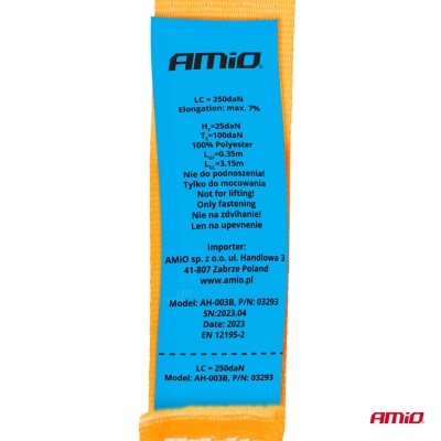 Juego de cinchas de amarre con trinquete y pulpos de varias medidas