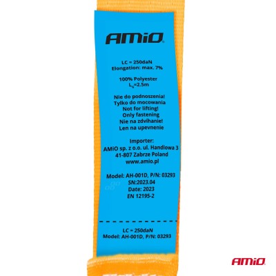 Juego de cinchas de amarre con trinquete y pulpos de varias medidas