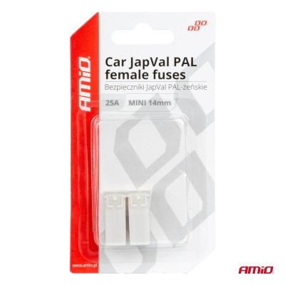 Fusible JapVal PAL Hembra 25A AMIO-03436 2 unidades