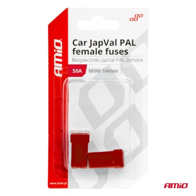Fusible JapVal PAL Hembra 50A AMIO-03439 2 unidades