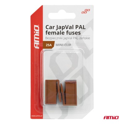 Fusible JapVal PAL Hembra 25A AMIO-03412 2 unidades