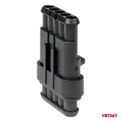 Conector estanco 5 vías con terminales macho/hembra AMIO-03521
