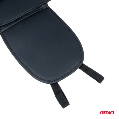 Respaldo asiento delantero soporte lumbar y apoyo de cabeza AMIO-03649 negro