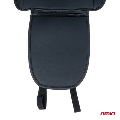 Respaldo asiento delantero soporte lumbar y apoyo de cabeza AMIO-03649 negro