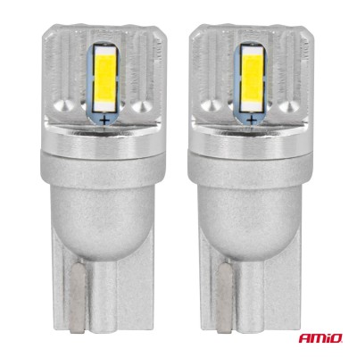 Bombillas LED  T10 W5W 2x1860 SMD blancas 12V/24V AMIO-03719
