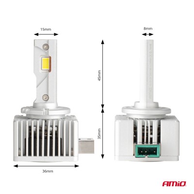 Lámparas LED D3S/D8R/D3R Luz de Cruce AMiO-03628