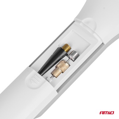 Compresor de aire con batería recargable y manómetro digital AMIO-03689