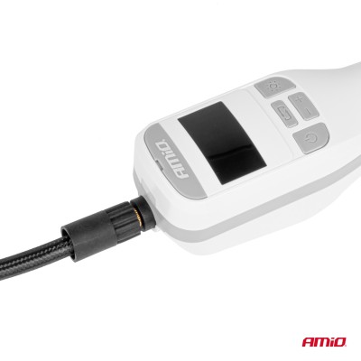 Compresor de aire con batería recargable y manómetro digital AMIO-03689