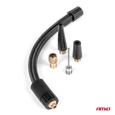 Compresor de aire con batería recargable y manómetro digital AMIO-03690