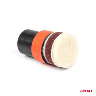 Juego 4 almohadillas para pulimento de coches AMIO-03701