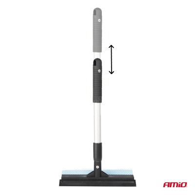 Rasqueta Limpiacristales de aluminio 20cm cabeza 35/48cm AMIO-03853