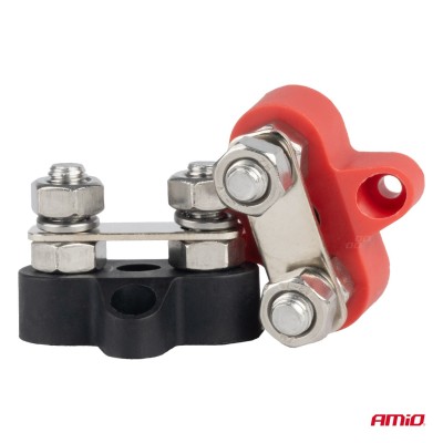 Distribuidores de corriente doble positivo y negativo max 48V M8 AMIO-03806