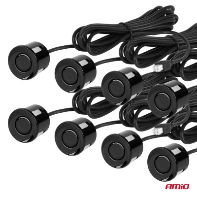Sensores de Aparcamiento LED 8 sensores color negro