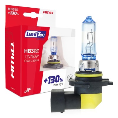 Lámparas halógenas LumiTec LIMITED +130% HB3 12V 60W DUO BOX