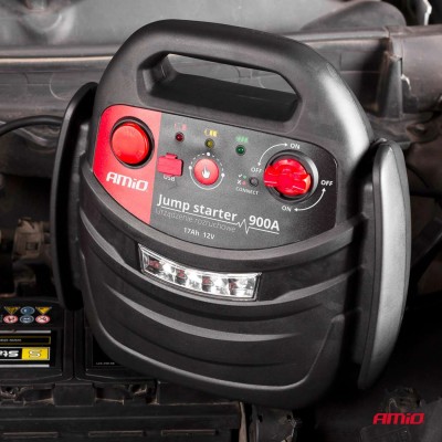 Cargador y Arrancador de batería 4 en 1, 12V 17Ah 900A JS01