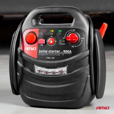 Cargador y Arrancador de batería 4 en 1, 12V 17Ah 900A JS01