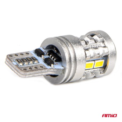 Bombillas LED T10 W5W blancas 12V/24V AMIO-03718