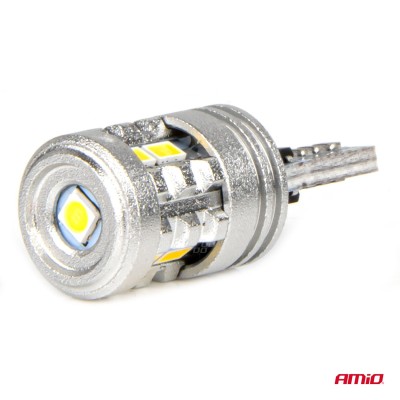 Bombillas LED T10 W5W blancas 12V/24V AMIO-03718