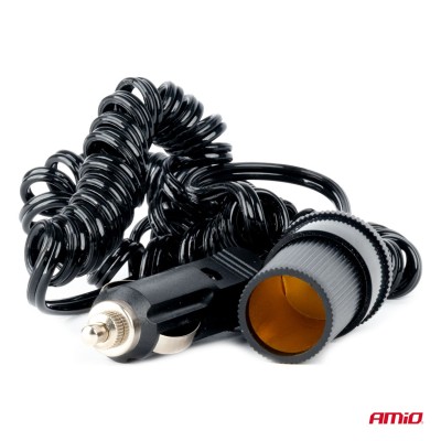 Alargador conector de mechero 12V 24V 300cm AMIO-03805