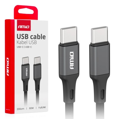 Cable USB-C a USB-C 60W 200cm FullLINK AMIO-03903