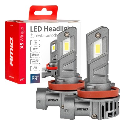 Lamparas LED H8 H9 H11 X5-series  6000K máx. 50W AMIO-03947