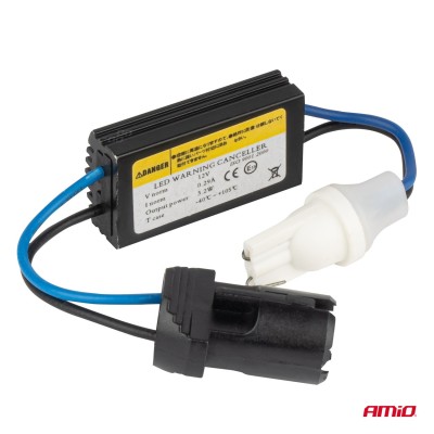 cancelador errores Canbus LED T10 Resistencia 3.2W 12V AMIO-04087