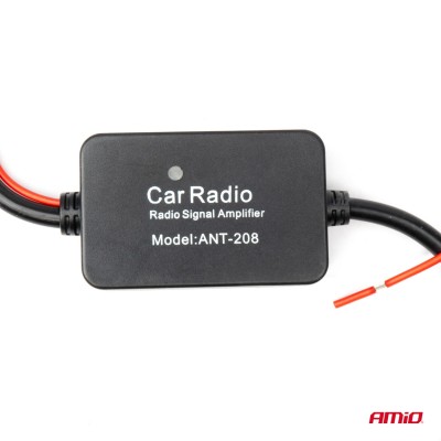 Amplificador de antena coche anti interferencias 12V AMIO-04133