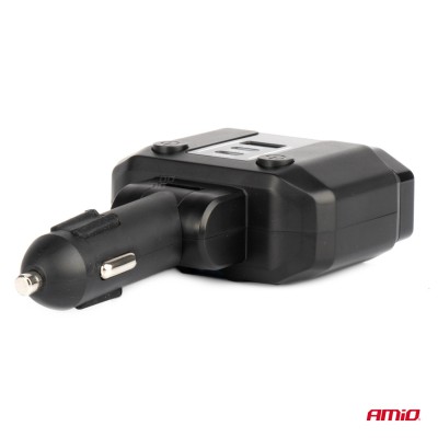 conector mechero doble y cargador PD30W PD20W QC3.0 12/24V máx. 200W AMIO-04174