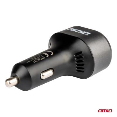 Cargador Rápido para Coche 3.0 PD65W PD20W AMIO-04177