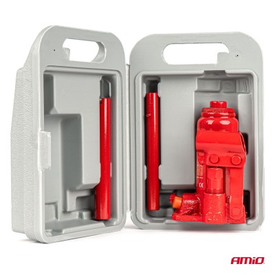 Gato hidráulico de botella 2T caja PVC AMIO-04182