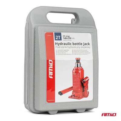 Gato hidráulico de botella 2T caja PVC AMIO-04182