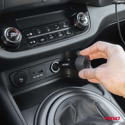 Cargador de echero 50W 2xUSB-A + 2xUSB-C AMIO-04284