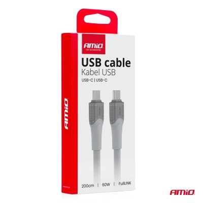 Cable USB-C a USB-C 60W 200cm FullLINK modelo X111 AMIO-04291