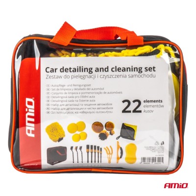 Conjunto de limpieza y detallado del automóvil 22 piezasAMIO-04329