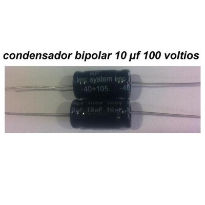Condensador Bipolar 10 uF 100V