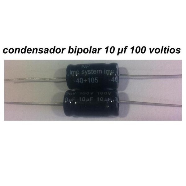 Condensador Bipolar 10 uF 100V