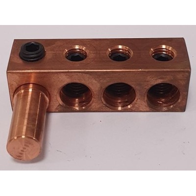 Adaptador corriente 3 vías 50mm de cobre