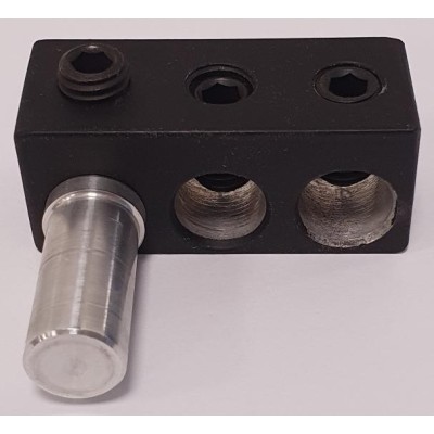 Adaptador de corriente 2 vías 50mm aluminio negativo