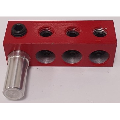 Adaptador de corriente 3 vías 50mm aluminio positivo